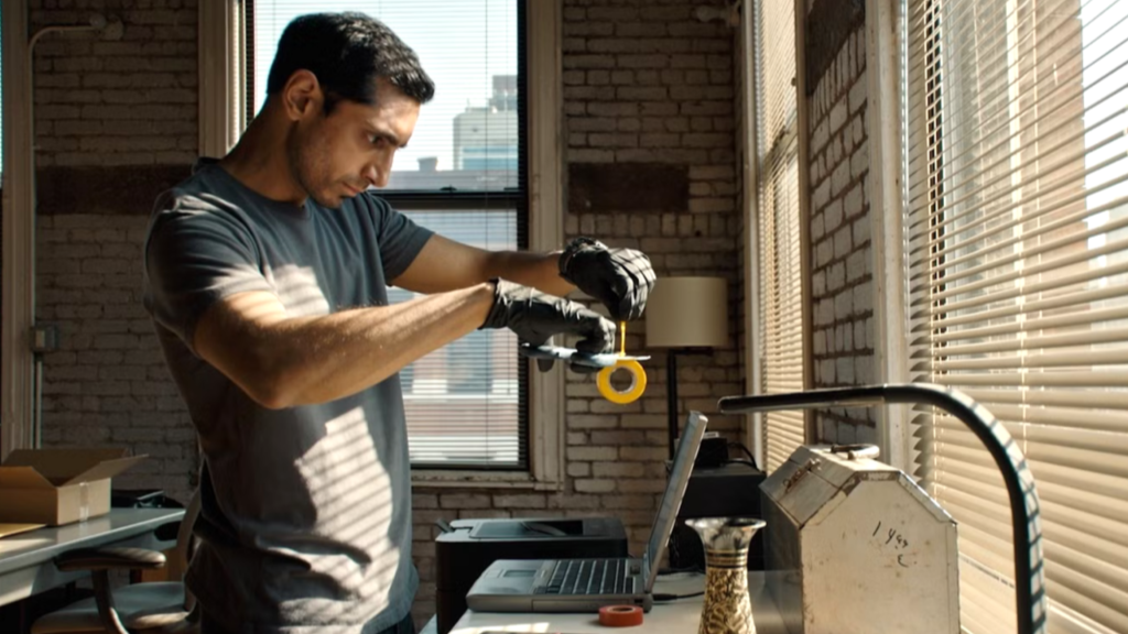 Сем Вортінгтон як Доусон у трилері «Оператор» / Relay (2025)