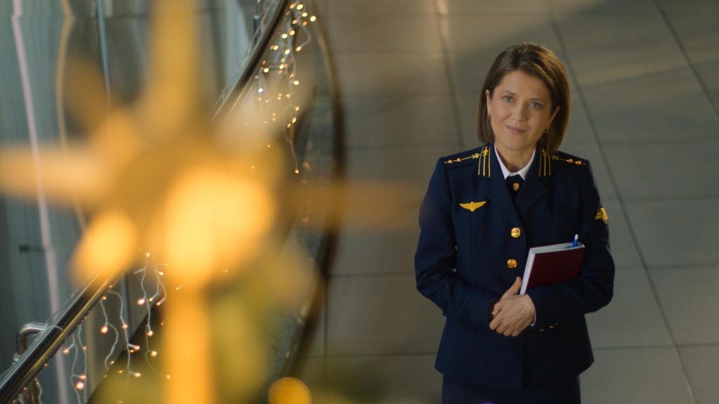 Кадр з фільму Потяг до Різдва