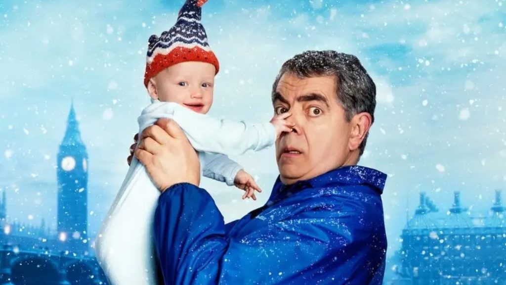 Людина проти немовляти / Man Vs Baby 2025 — офіційний постер різдвяної комедії Netflix