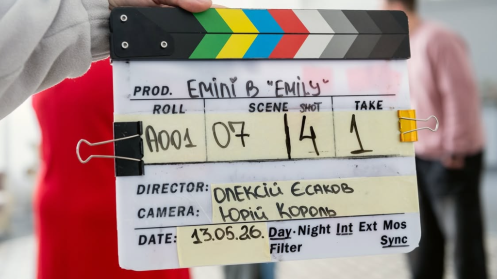 Кінохлопавка фільму Емілі в Emily на старті зйомок