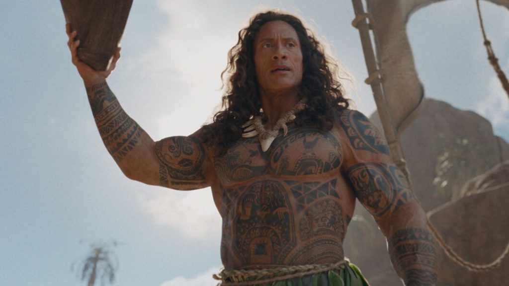 Двейн Джонсон у ролі Мауї у фільмі «Ваяна» (Moana) 2026
